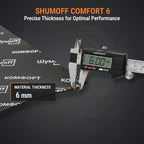 Shumoff Comfort 6 Car Sound Deadening Foam - 5 PCs Heat & Noise Insulation Mat - 6mm (236 mil) 40.3 Sqft Waterproof Car Sound Absorbing Foam - Fire-Resistant Closed-Cell Structure - Sheet Size 39"L x 29"W