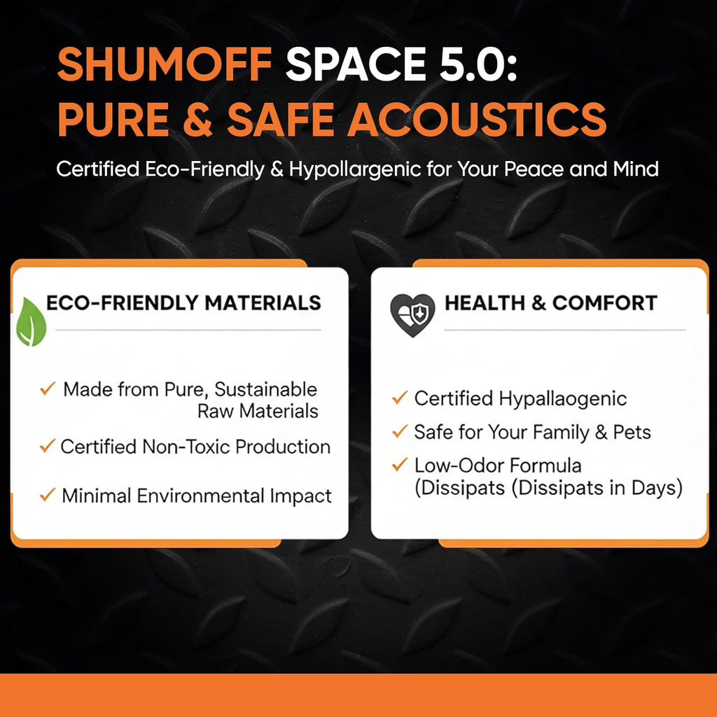 Space 5.0 Car Sound Deadening Mat – 10 PCs Vibration Damping Sheet 250×370 mm, Aluminum & Bitumen - Vibration Reduction & High Adhesion Sheet 5mm Multilayer - Heat Resistant (-45°C to +120°C)
