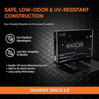 Space 2.0 Car Sound Deadening & Vibration Damping Mat – 20 PCs Self-Adhesive Mastic Sheets 250×370 mm - Surface-Safe, Moisture & Heat Resistant - Strong Adhesion to Metal & Plastic