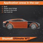 Shumoff Ultimat W17 Car Sound Absorbing Foam - 5 PCs Self-Adhesive Polyurethane Sheets 17mm (669 mil) Thick - Car Noise Reduction Foam 40.3 Sqft Coverage - Self-Adhesive Acoustic Insulation - Sheet Size 39.7"L x 29.5"W