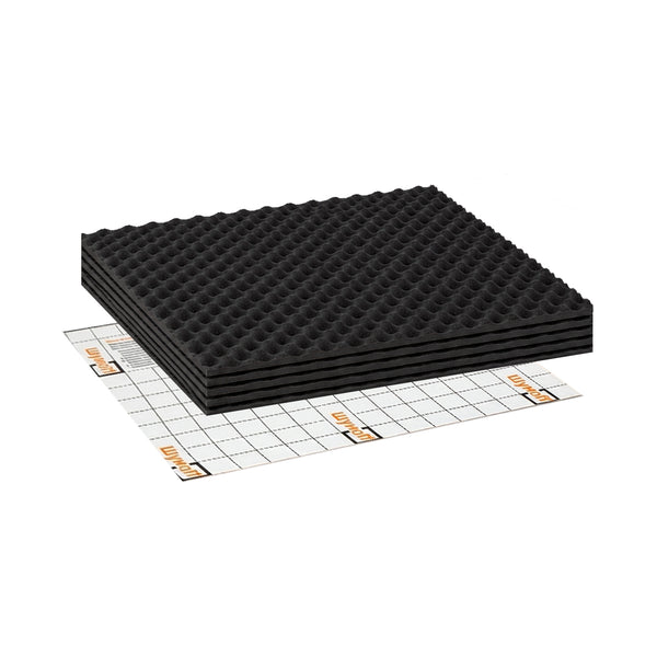 Shumoff Ultimat W17 Car Sound Absorbing Foam - 5 PCs Self-Adhesive Polyurethane Sheets 17mm (669 mil) Thick - Car Noise Reduction Foam 40.3 Sqft Coverage - Self-Adhesive Acoustic Insulation - Sheet Size 39.7"L x 29.5"W